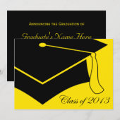 Invitation classe du plafond de graduation 2013 (Devant / Derrière)