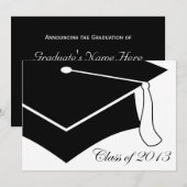 Invitation classe du plafond de graduation 2013 (Devant / Derrière)