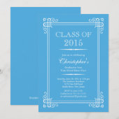 Invitation Classe Elegant Formal de 2015 Graduation Party (Devant / Derrière)