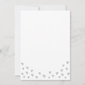 Invitation Classe élégante Blanc et Argent de 2025 Graduation (Dos)