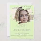 Invitation Classe Élégante De 2025 Grad Photo Party (Devant)