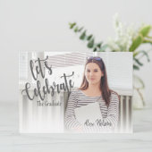 Invitation Classe Élégante De 2025 photo Graduation Party (Debout devant)