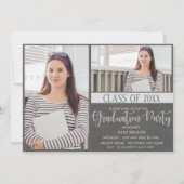 Invitation Classe Élégante De 2025 photo Graduation Party (Dos)