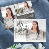 Invitation Classe Élégante De 2025 photo Graduation Party