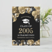 Invitation Classe Élégante Réunion Black Gold Événements (Debout devant)