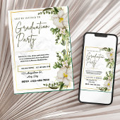 Invitation Classe et grâce : Célébration d'un diplôme