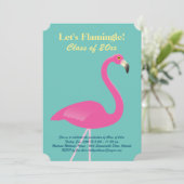 Invitation Classe Flamingle de 2016 Grad - Turquoise (Debout devant)