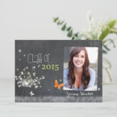 Invitation Classe florale Chalkboard de 2015 (Debout devant)