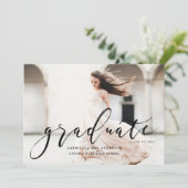 Invitation CLASSE Lettrée À LA Main DE 2017 Graduation Invita (Debout devant)