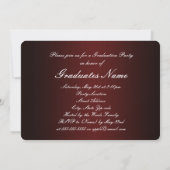 Invitation Classe Maroon et Blanc du Parti 2025 (Dos)