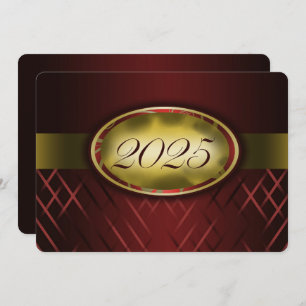 Invitation Classe Maroon et Gold de Parti 2025