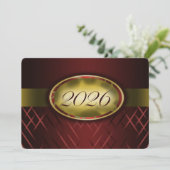 Invitation Classe Marron et Or 2026 (Debout devant)