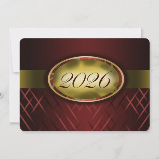 Invitation Classe Marron et Or 2026 (Devant)