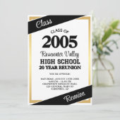 Invitation Classe Mascotte d'or noir Réunion (Debout devant)