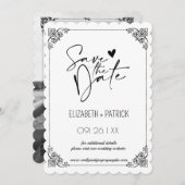 Invitation Classé minimaliste, votre photo amoureuse (Devant / Derrière)