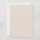 Invitation Classe Moderne Boho Rustique Beige Brown Enregistr (Dos)