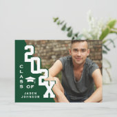 Invitation Classe moderne de 2023 Grad PHOTO Grad Graduation (Debout devant)