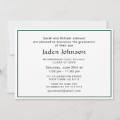 Invitation Classe moderne de 2023 Grad PHOTO Grad Graduation (Dos)