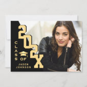 Invitation Classe moderne de 2023 Grad PHOTO Grad Graduation  (Devant)