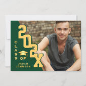 Invitation Classe moderne de 2023 Grad PHOTO Grad Graduation (Devant)
