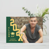 Invitation Classe moderne de 2023 Grad PHOTO Grad Graduation (Debout devant)