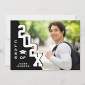 Invitation Classe moderne de 2023 Grad PHOTO Grad Graduation (Devant)