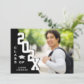 Invitation Classe moderne de 2023 Grad PHOTO Grad Graduation (Debout devant)