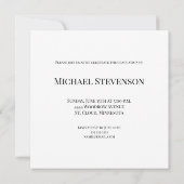 Invitation Classe moderne de 2023 Photo Graduation Party (Dos)