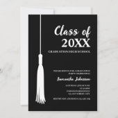 Invitation Classe Moderne De 2024 Grad Tassel Diplôme (Devant)