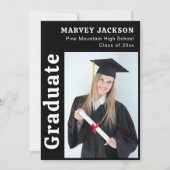 Invitation Classe moderne de 2025 Grad Photo Grad Graduation (Devant)