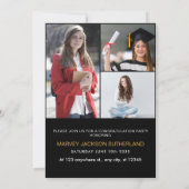 Invitation Classe moderne de 2025 Grad Photo Grad Graduation (Dos)