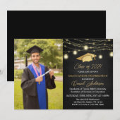 Invitation Classe moderne de 2025 Photo Graduation Party (Devant / Derrière)