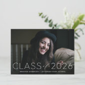 Invitation Classe moderne de 2026 Photo soirée de remise des  (Debout devant)