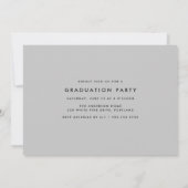 Invitation Classe moderne de 2026 Photo soirée de remise des  (Dos)