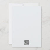 Invitation Classe moderne de 24, Bleu & Blanc Graduation (Dos)