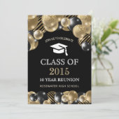 Invitation Classe Moderne Reunion Black Gold (Debout devant)