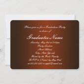 Invitation Classe orange et blanche du Parti 2025 (Dos)
