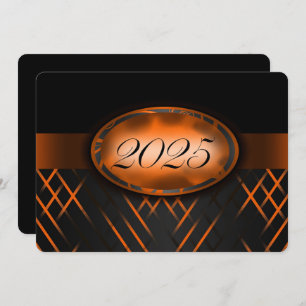 Invitation Classe orange et noire du Parti 2025