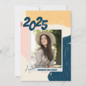 Invitation Classe photo Abstraite du Parti de Graduation 2025 (Devant)