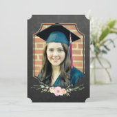 Invitation Classe photo de fin d'études de 2016 Chalkboard Fl (Debout devant)