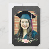 Invitation Classe photo de fin d'études de 2016 Chalkboard Fl (Devant)