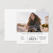 Invitation Classe photo intemporelle de la fête de graduation (Devant / Derrière)