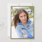 Invitation Classe PHOTO moderne de 2024 Graduation Party (Dos)