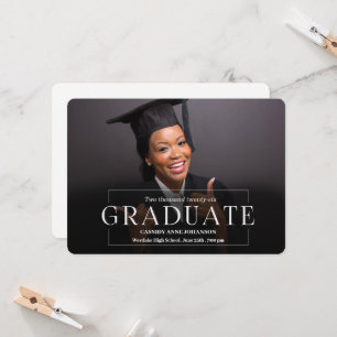 Invitation Classe photo Simple Elegance de 2025 Graduation