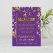 Invitation Classe Purple & Gold Réunion (Debout devant)