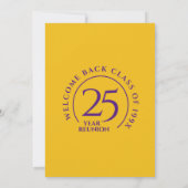 Invitation Classe Purple & Gold Réunion (Dos)