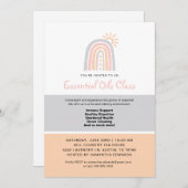 Invitation Classe Rainbow Essential Oil Drops (Devant / Derrière)