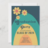 Invitation Classe rétro de 2024 Graduation Party (Devant)