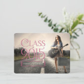 Invitation Classe rose de Annonces de Graduation 2015 (Debout devant)