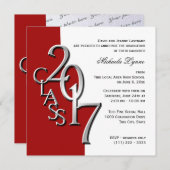 Invitation Classe rouge de 2017 (Devant / Derrière)